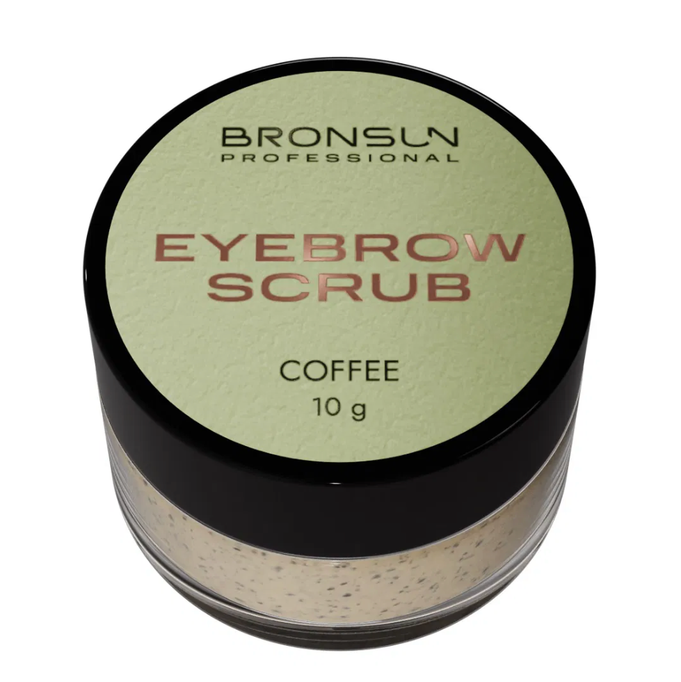 Peeling Eyebrow Scrub für Augenbrauen von Bronsun mit Kaffee