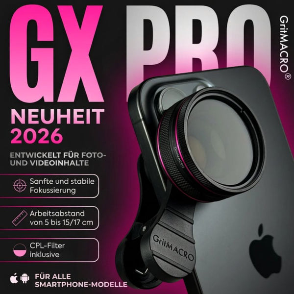 GritMACRO GX Pro Macrolinse für Smartphones