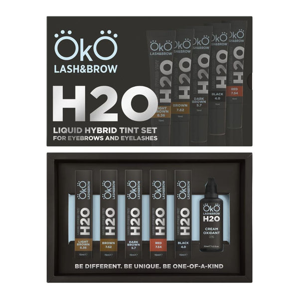 OkO lash&brow H2O Liquid Hybrid Farben Set