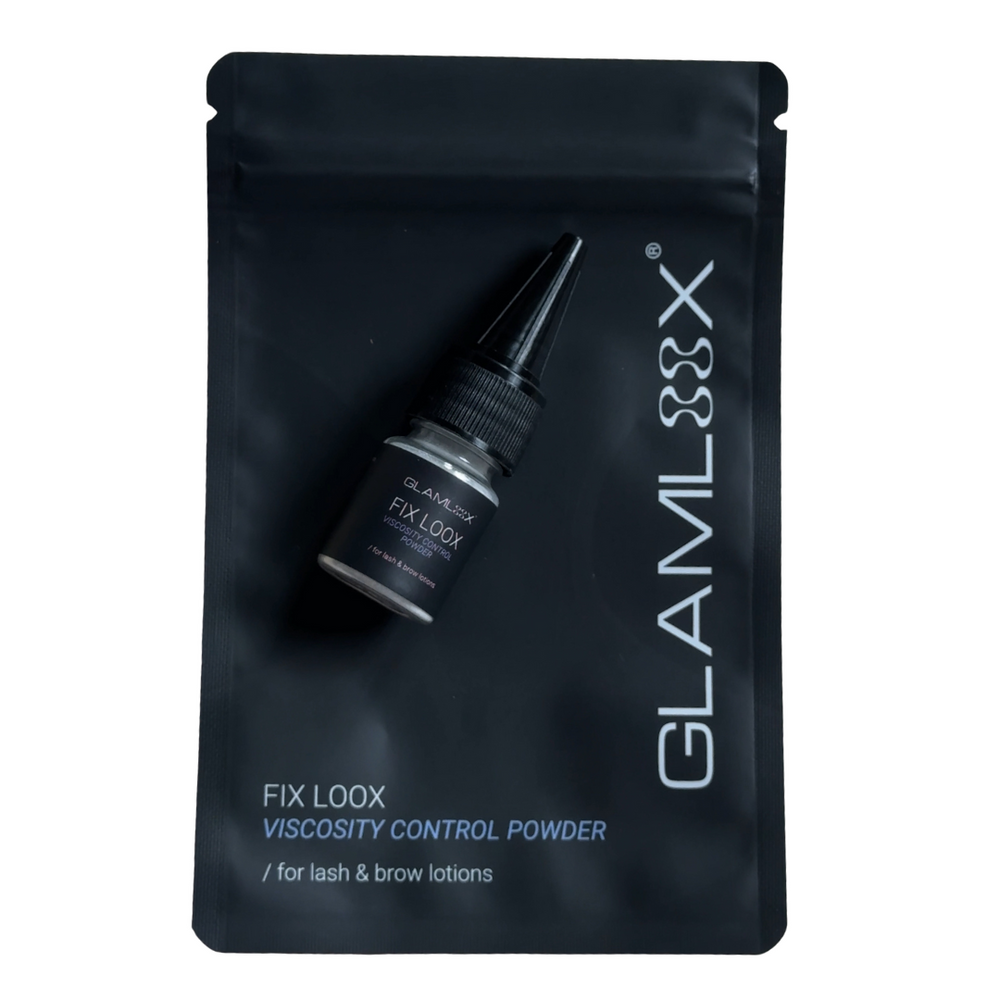 Wimpernlifting Kleber - Glueless Powder FixLoox von GLAMLOOX® - 5ml - Wimpernlifting Pulver