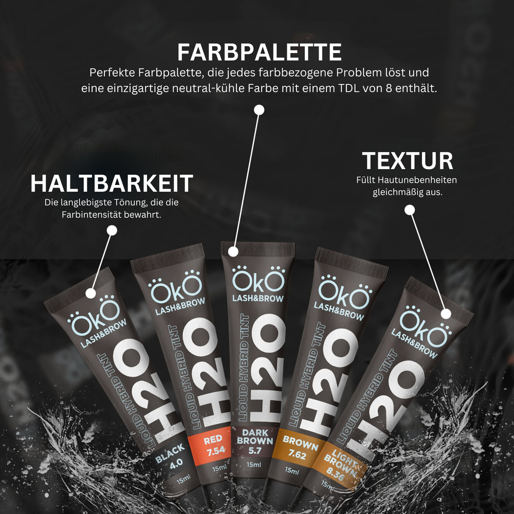 H2O Liquid Hybrid Farben Set - OkO Lash&Brow®