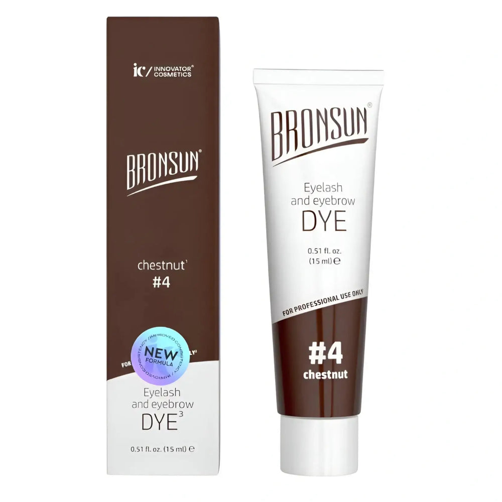 Augenbrauen Wimpern Gelfarbe DYE Chestnut #4 -BRONSUN®