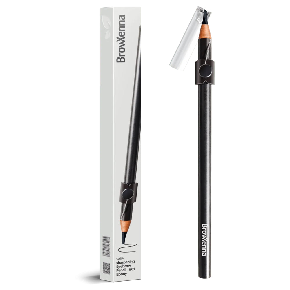 BrowXenna Self-Sharpening Augenbrauenstift #1 Ebony
