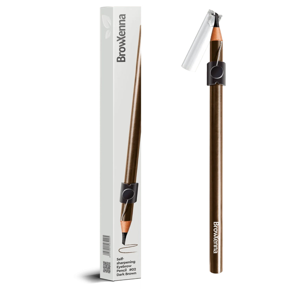 BrowXenna Self-Sharpening Augenbrauenstift #2 Dark Brown