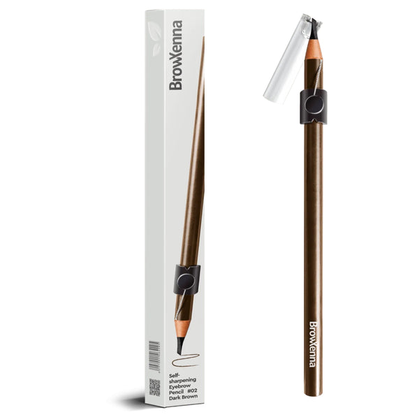 BrowXenna Self-Sharpening Augenbrauenstift #2 Dark Brown