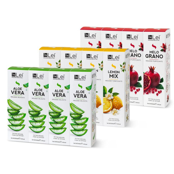 Wimpern- & Brauenreiniger Reinigungsschaum Set "Cocktail" von InLei® - Thekendisplay