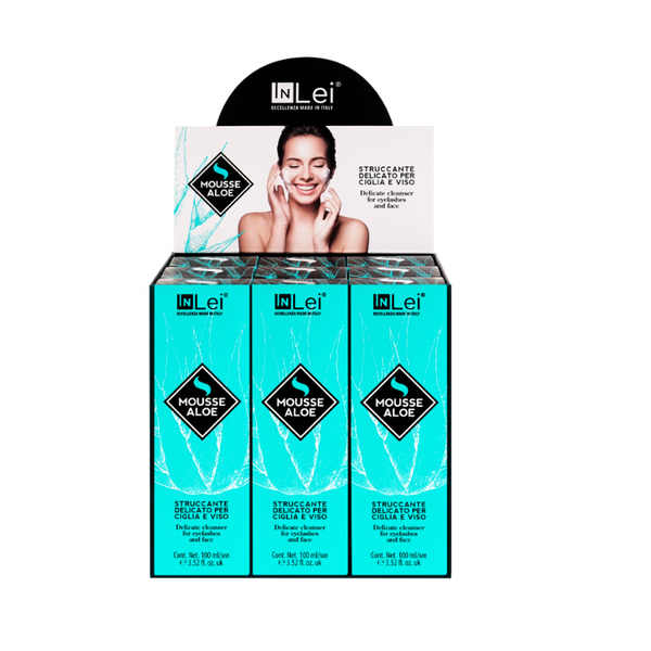 Augenbrauen Wimpern MOUSSE Display Aloe - InLei®