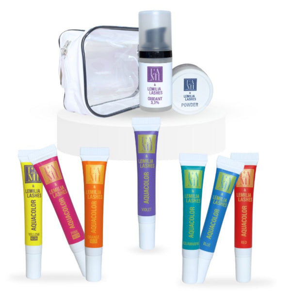 Wimpernfarbe Aquacolor Complete Kit von LAMI LASHES® & Lemilia Lashes