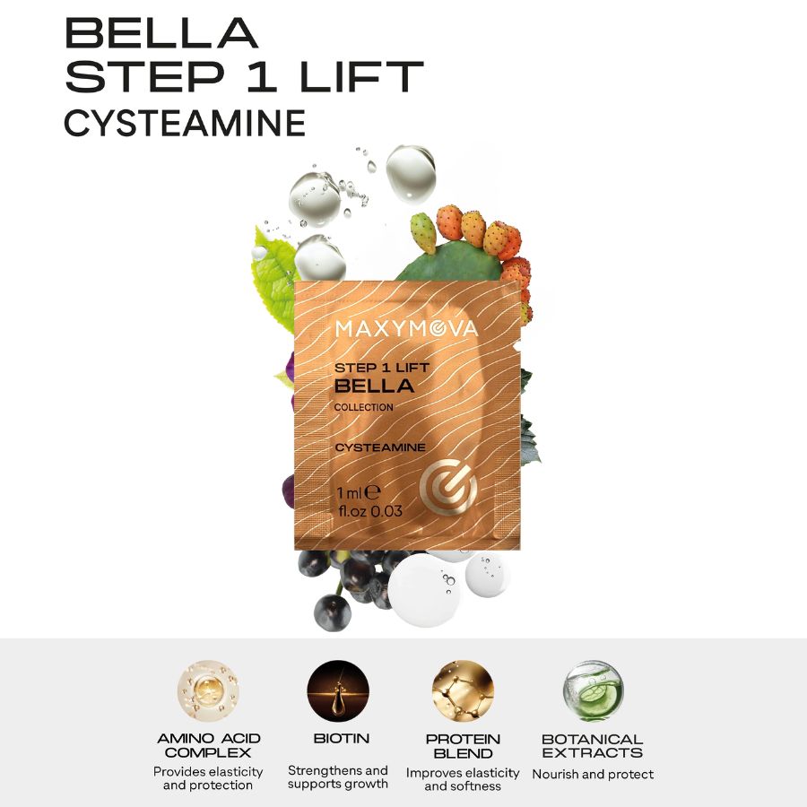 BELLA STEP 1 LIFT - Cysteamine Lash Lifting Lotion - MAXYMOVA Sachets 10 x 1ml