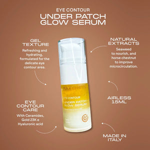 Pflegeserum für Pads unter den Augen - MAXYMOVA® Under Patch Glow Serum mit 23k Gold