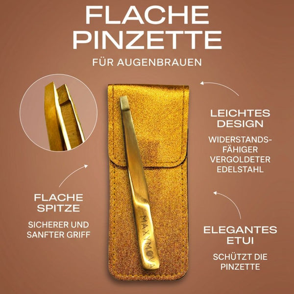 Gerade Pinzette für Augenbrauen - MAXYMOVA