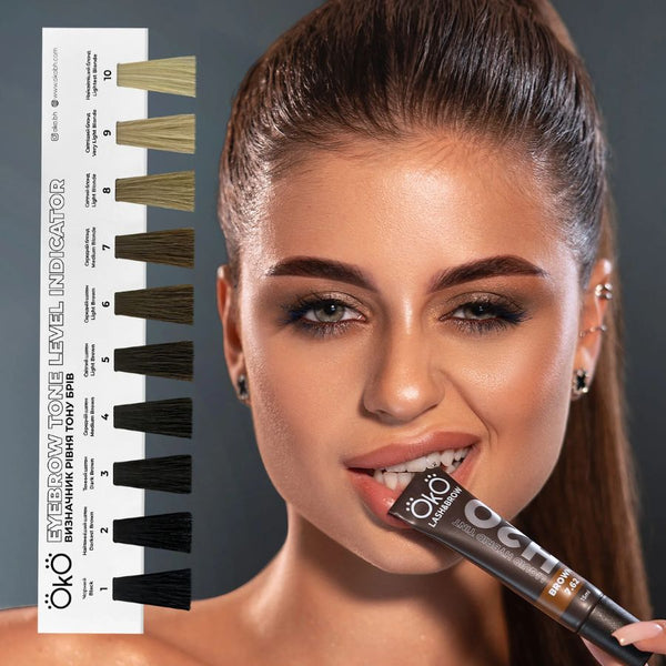 Farbkarte Eyebrow Tone Level Indicator - OKO Lash&Brow®
