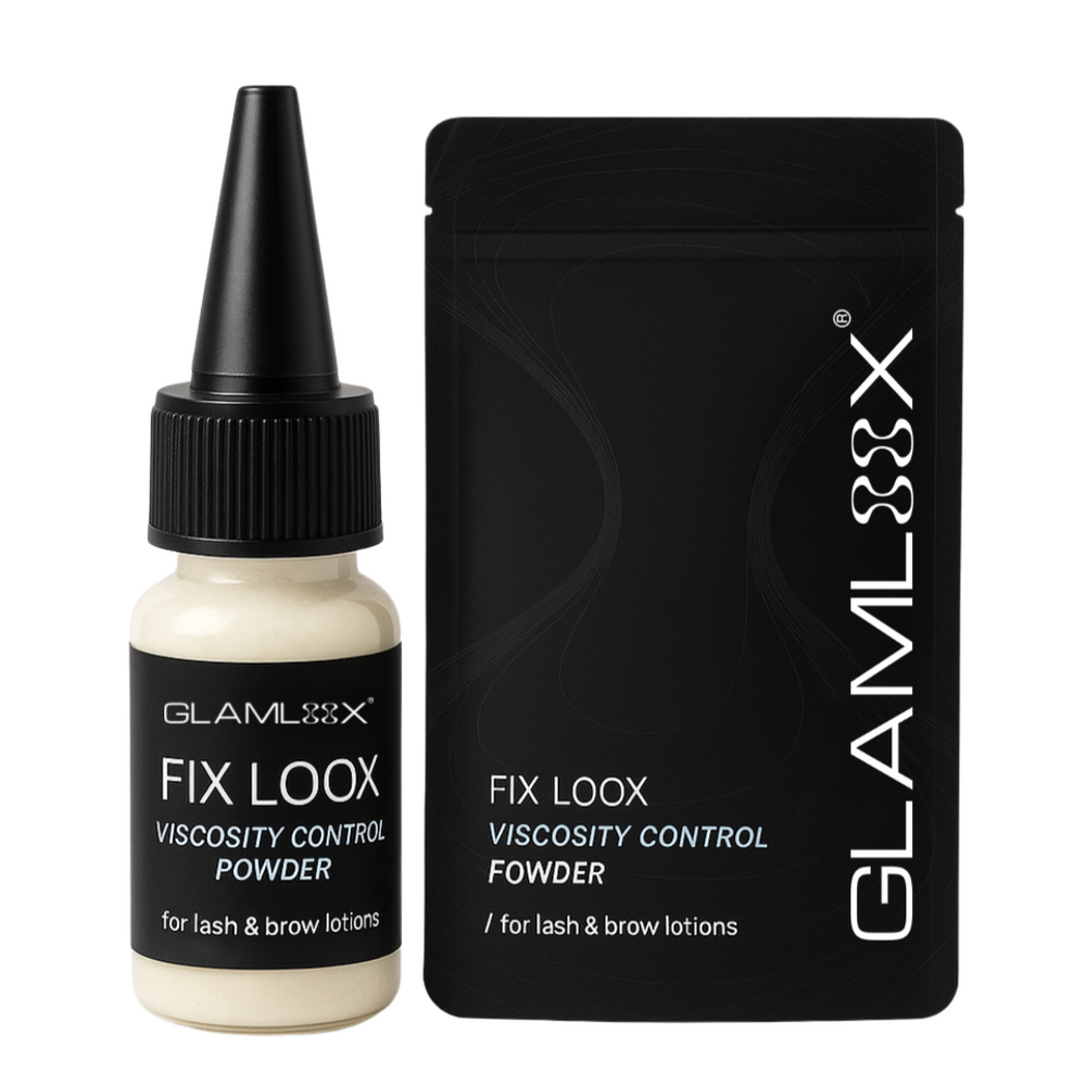 Wimpernlifting Kleber - Glueless Powder FixLoox von GLAMLOOX® - 5ml - Wimpernlifting Pulver
