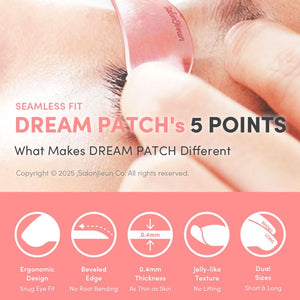Dream Patch Salon Jieun® - ultradünne Silikonpads für Wimpernlifting (2 Paar)