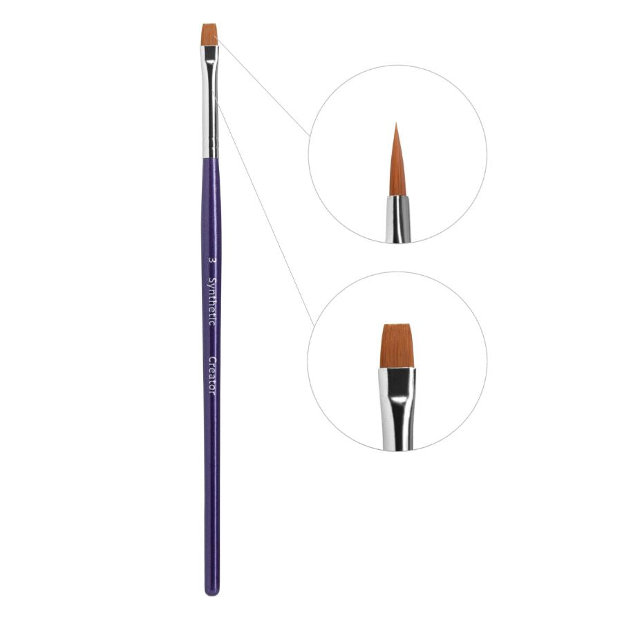 Synthetic Creators Thin Flat Brush Pinsel #03