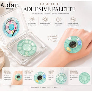 Selbsthaftende Mischpalette für den Handrücken von A.DAN