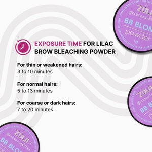 Augenbrauen Blondierpulver PURPLE BB BLOND POWDER 10 g – ZOLA x Viktorina Vika