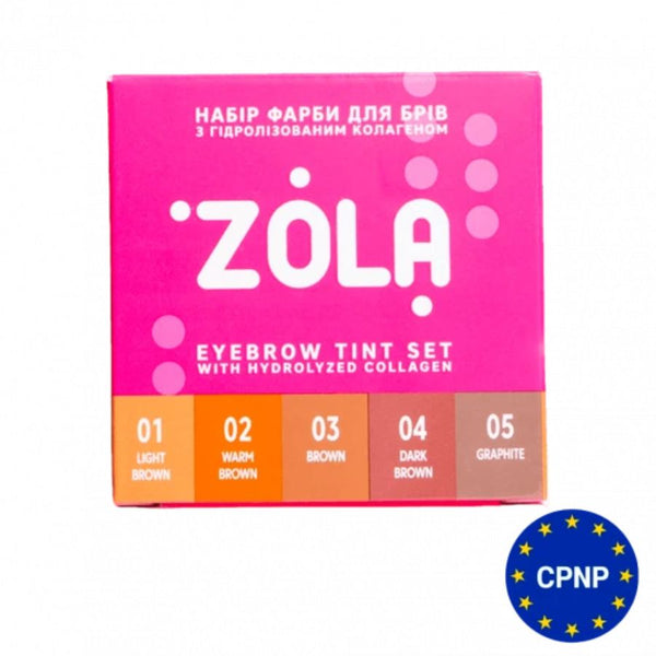 ZOLA Brow Dye Set - Professionelle Augenbrauenfarbe 5x 5ml