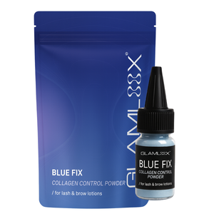 BlueFix Collagen Control Powder von GLAMLOOX® - Glueless Powder Wimpernlifting Kleber - Korean Lashlifting