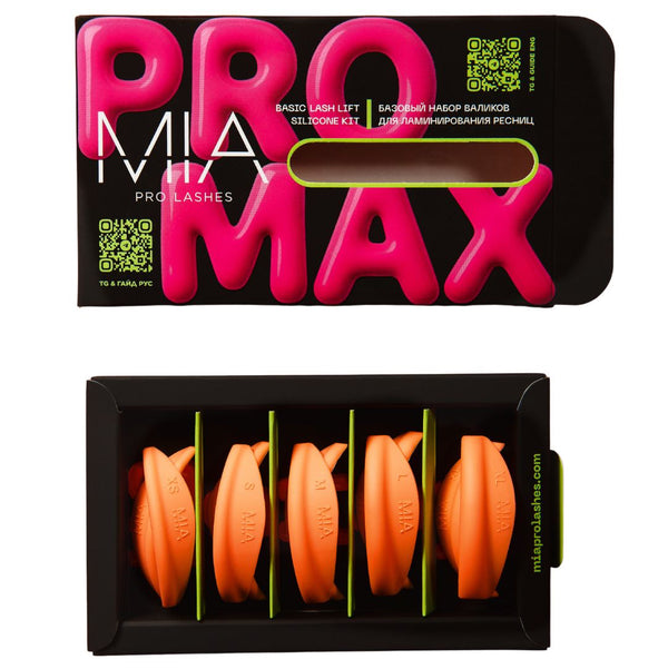 MIA® PRO MAX Silikon Pads Lash Lift Shields - Orange 5 Paar Set