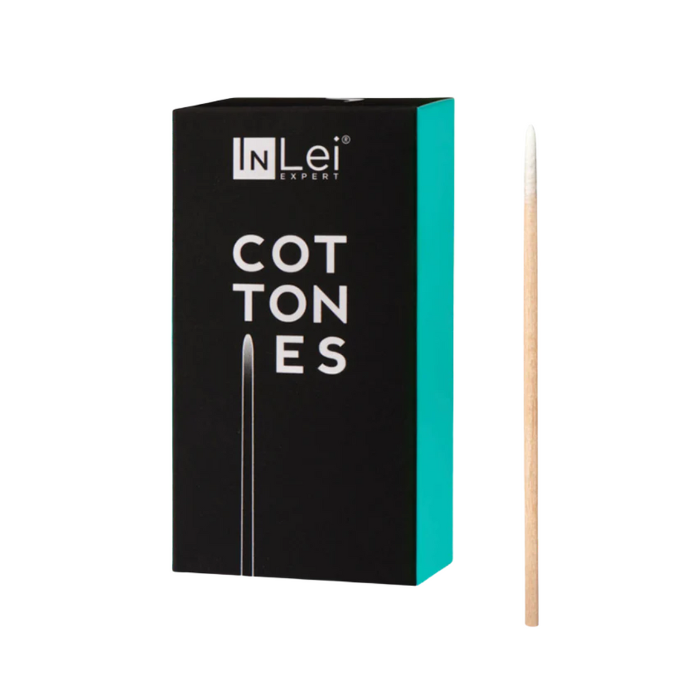 InLei® COTTONIES Holzstäbchen mit spitzer Spitze aus Baumwolle