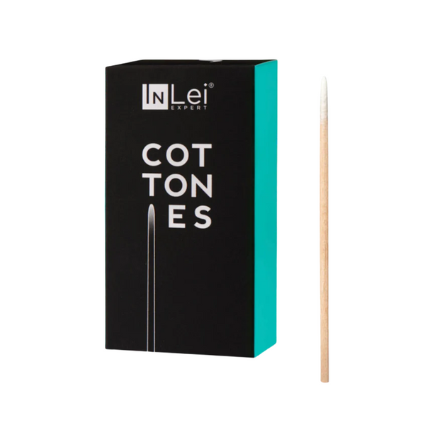 InLei® COTTONIES Holzstäbchen mit spitzer Spitze aus Baumwolle