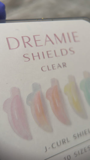 Dreamies Clear - Silikonpads 10  Größen J Curl Glueless Koreanlashlifting