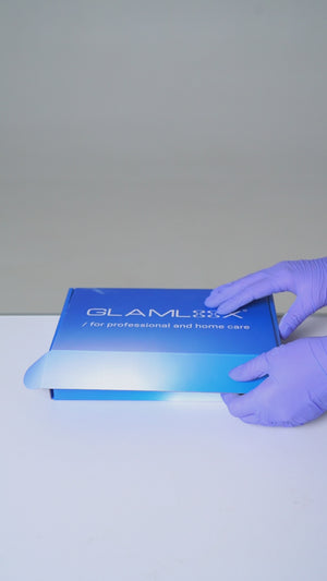 BlueFix Collagen Control Powder von GLAMLOOX® - Glueless Powder Wimpernlifting Kleber - Korean Lashlifting