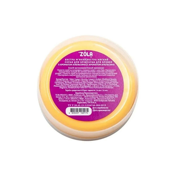 Extra Sanftes Augenbrauenpeeling EXTRA SOFT ORANGE 100 ml – ZOLA